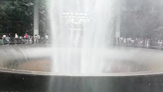 Artificial fountain in Singapore