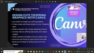 Design Cute Teespring Graphics with CANVA | Easily Craft Adorable Teespring Designs Using CANVA