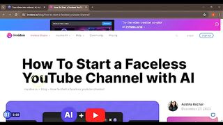 how to make a faceless youtube channel with AI ( FREE INVIDEO.AI)