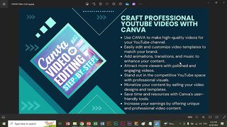 3- Craft Professional YouTube Videos with CANVA | |  TLCC LIVE CLASS