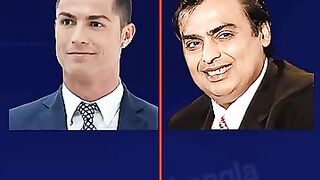 Ronaldo VS Ambani--#shorts #ronaldo #amban