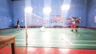 Training badminton