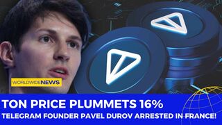 TON Price Plummets 16%! Telegram Founder Pavel Durov Arrested in France