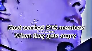 Most scary BTS members when they get angry _rm _jin _suga _jhope _jimin _v _jungkook _bts _fyp