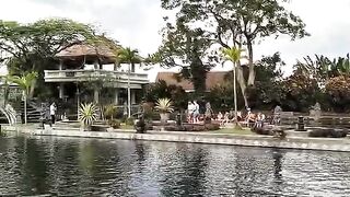 beautiful cool garden in Tirta Gangga Bali