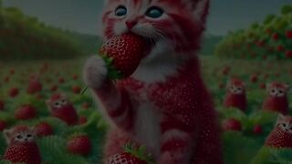 Strawberry Cat?! ????