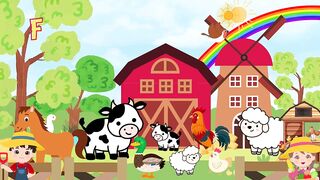 Farm Animals, Happily Free! _ Fun animals rhyme for kids