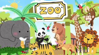 Zoo Animals, Wild and Free! _ Fun Animal Rhyme for Kids