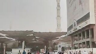 Sand storm at Medina -Saudi arabia