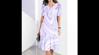 Women's Gradient Print Dress