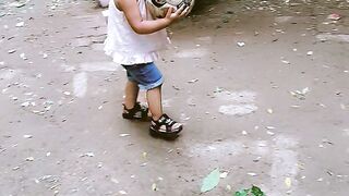 BABIES PLAYING with FOOTBALL