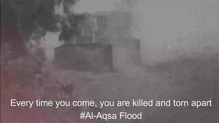 Watch.. With every arrival you are killed and torn apart #AlAqsa_Flood