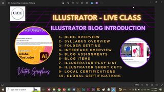 01- Illustrator - Introduction Blog Overview | TLCC LIVE CLASS