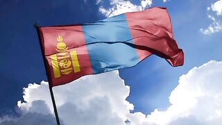 Mongolia Flag. Bendera Mongolia. Flag of Mongolia