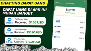 CHATT di HP Dibayar DANA $50 USD MetWallet, Aplikasi Penghasil Uang Cara Dapat Uang dari Internet