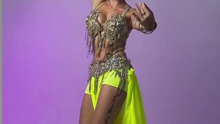 Beautiful girl Belly-dancing