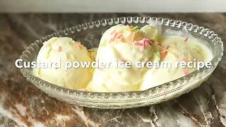 Custard Powder Ice Cream Recipe Custard Ice Cream Recipe with Easily Available Ingredients