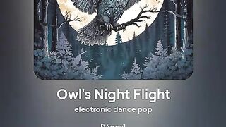 Owl in night