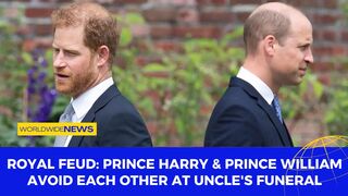 Royal Feud: Prince Harry & Prince William Avoid Each Other at Uncle's Funeral