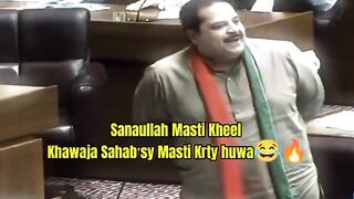 Whenever Khawaja Asif cheats, please send him the video of Sanaullah Mastikhel