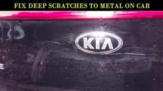 how to fix deep scratches to metal on car