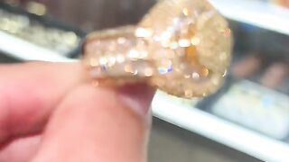 Natural Diamond & Solid Gold Men's Ring