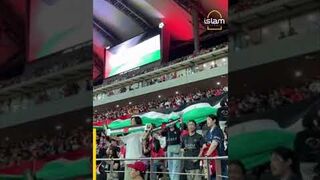 South Korean football fans cheer for Palestine at World Cup 2026 qualifier