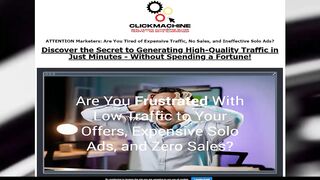 New ClickMachine Review - Get 100% Real Buyer Traffic