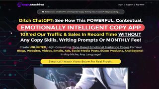 Copy Machina Review - Boost Sales with AI Copy Today