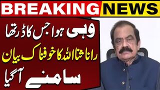 Rana Sanaullah's Dangerous Statement on Imran Khan Causes a Stir