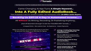 Tornado Review - Create Audiobook & Earn $317/Day