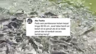 Aturan penambahan ketinggian air kolam di segmen pembesaran