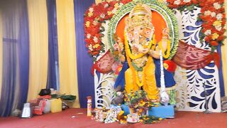 Ganesh Idol and Puja Mandap part1