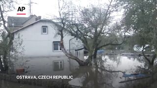 City in northeastern Czech Republic still submerged after severe flooding.