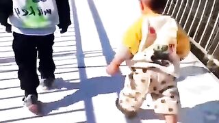 Very Funny video babies outdoor activities.