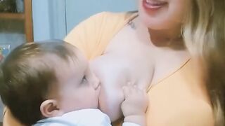 Big boob breastfeeding