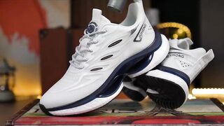 Men's Trendy Breathable Sneakers, Comfy Non Slip Casual Soft Sole Shoes For Men's Outdoor Activities