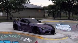 Purple TOYOTA SUPRA EDIT 4K QUALITY