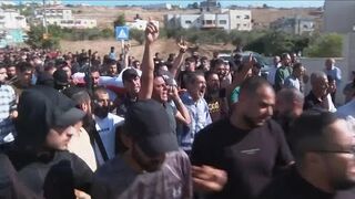 Hundreds attend funeral of five Palestinians killed in an Israeli airstrike in occupied West Bank