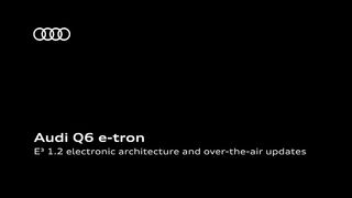 Audi Q6 e-tron – E3 1.2 electronic architecture and over-the-air updates – Animation