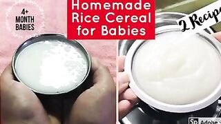 HOMEMADE RICE  CEREAL ???? FOR BABIES