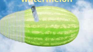 I love cutting watermelon