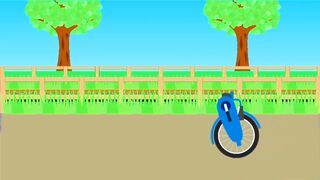 Railroad crossing gangsters riding transforming bicycles | Children's animation