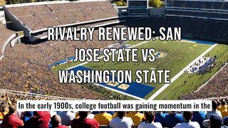 Rivalry Renewed: San Jose State vs Washington State#collegefootball #rivalry #sportshistory #SanJoseState #WashingtonState