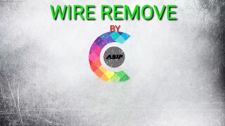 HOW TO REMOVE WIRE FROM MOVIE STUNT SCENE !!  VFX BREAKDOWN. (very easy)