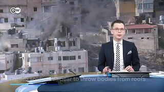 Videos show Israeli soldiers throwing apparently dead Palestinians off roof