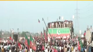 PTI Leader Umer Dar Aggressive Speech | PTI Lahore Jalsa