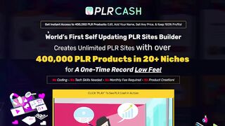 PLR Cash Review: Build PLR Sites with 400,000 Products In 20 Niches