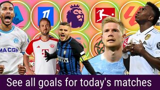 See all goals for today's matches