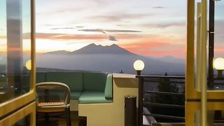 PUNCAK BOGOR INDONESIA SUNSET VIEW